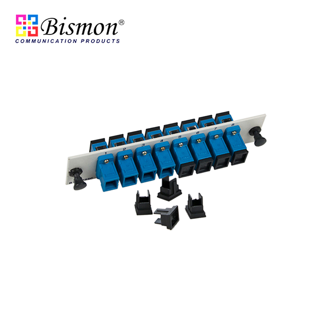 8 SC Snap-in adapter Plate Single-mode Full set